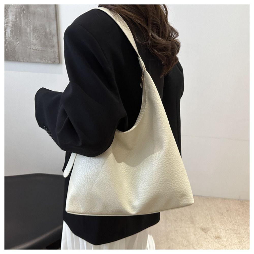 Casual Leather Tote Bag Designer Commuting Sling Bag Trendy Shoulder Bag  Men Women