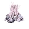 HTP Cotton Candle Wicks, Smokeless & Long-Burning, Pre-Waxed with Metal Holder