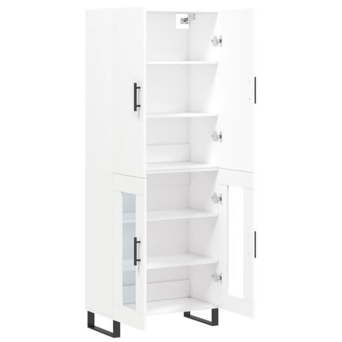 VidaXL Highboard White 69.5x34x180 Cm Engineered Wood 3195755