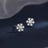 Elegant Snowflake Crystal Stud Earrings for Women - Luxurious, Chic, and Versatile Jewelry for Daily Wear