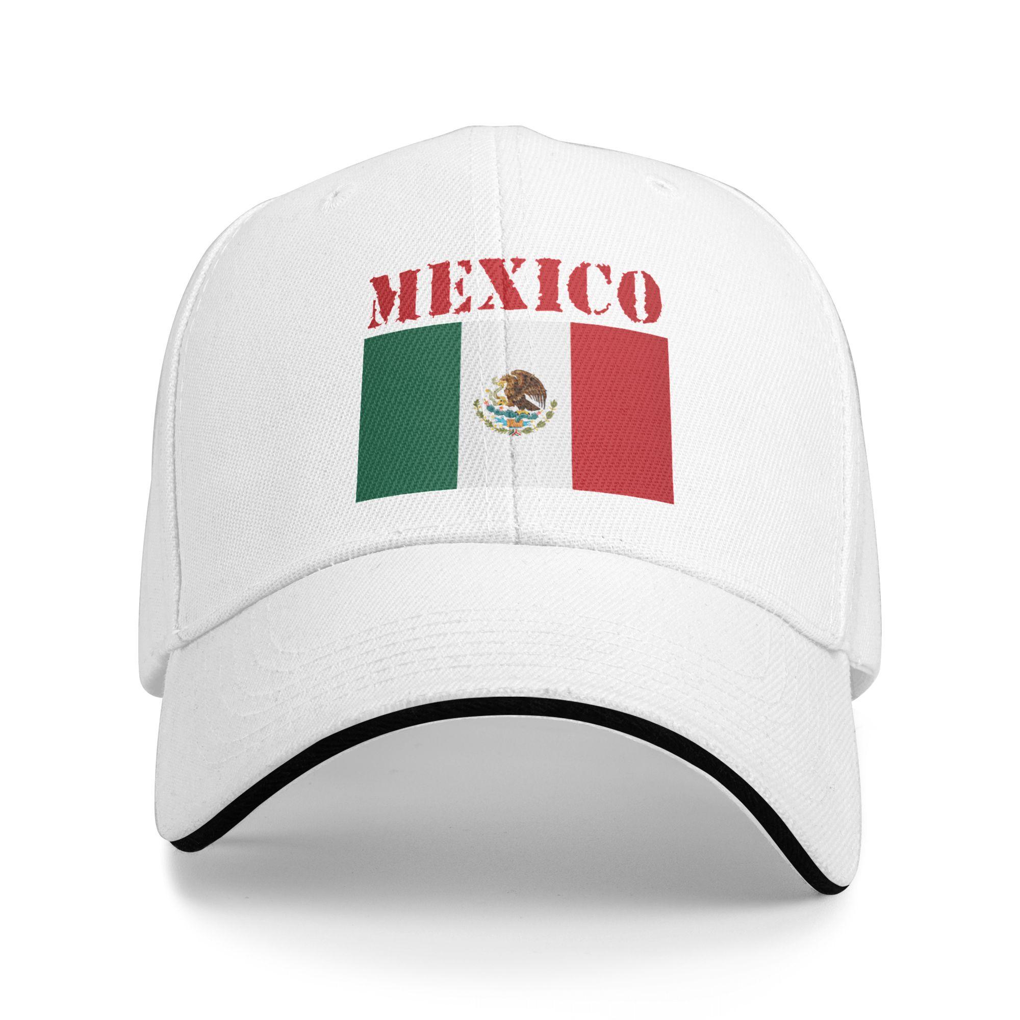 

Classic Unisex Mexico Flag Baseball Cap Adult Mexican Pride Patriotic Adjustable Dad Hat WoUnisex Unisex Sun Protection Snapback Hats One Size