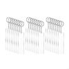 24/48 Pieces/Set Clear Acrylic Keychain Blanks DIY Craft Accessories Rectangle Acrylic Blanks Set with Chain Jump Rings X3UC