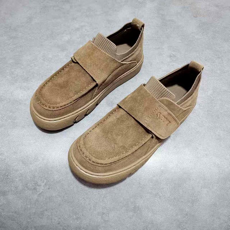 Herren Retro Birkenstock Vollfuß-Slipper Freizeit Wildlederschuhe mit bequemer weicher Sohle