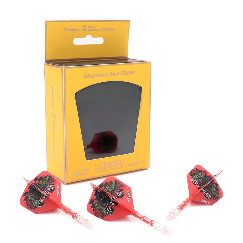 

CUESOUL AK57 T19 Dart Flights, Integrated, Chihiro Tanaka Model, Big Wing Shape Series, Set of 3 (CS-AK572M-TZQX)