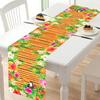 Summer Hawaiian Floral Table Runner Flamingo Birthday Party Decor Kids Aloha Hawaii Tropical Party Supplies Dining Table Decor