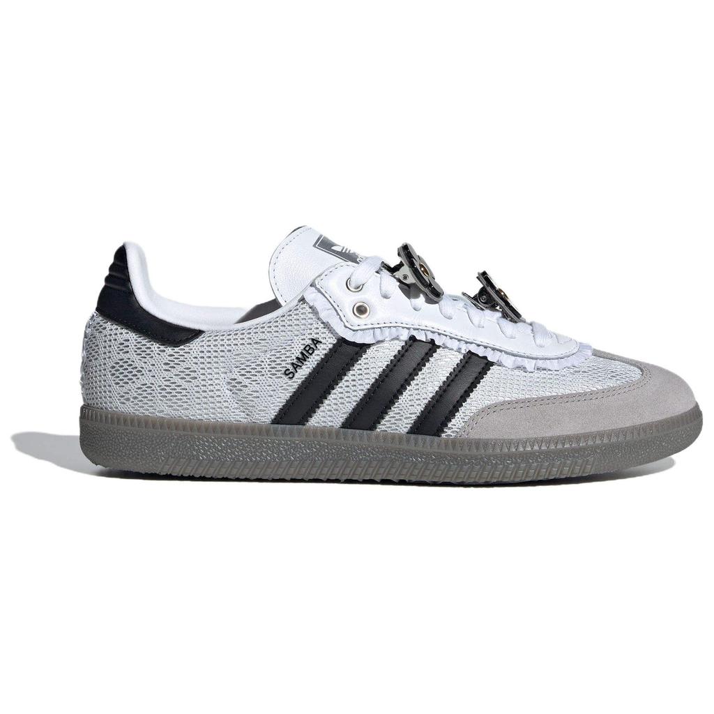 adidas Originals Samba OG Schnürung Blume Weiß Schwarz IH3371