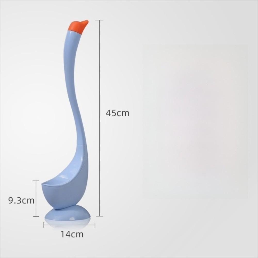 Brosse de Toilette en Plastique Forme Cygne Mignon Nettoyeur de Cuvette de Toilette Accessoires de Salle de Bain