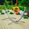 Hammock Frame, Garden Hammock Stand, Two-person, Metal, Gray, Strong, 250 Kg