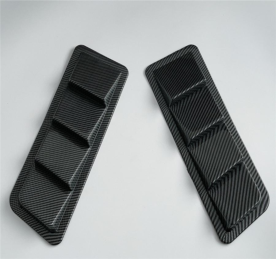

Glossy Carbon Fiber Look Car Air Flow Vent Cover Universal Decorative Styling