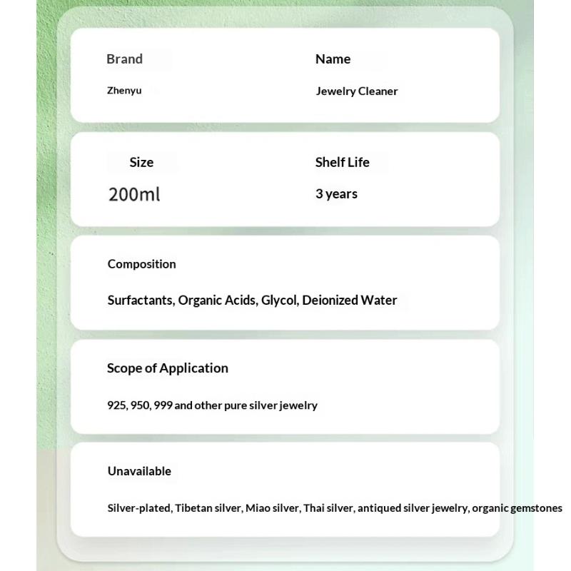 1/2 Stück 200 ml Schmuckreiniger Silberreinigungsflüssigkeit Effiziente Schmutzentfernung Für die Tägliche Reinigung von Schmuck und Uhren