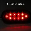 Car Oval 10LED Light Bulbs Brake Lights With Plug12v Turn Signal Lights Universal For Most Cars Trucks Trailer Red Parts