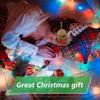 Christmas Reindeer Sleeping Mask Eye Mask Cute Animal Rudolph Sleep Mask Soft Plush Blindfold Funny Eye Cover Eyeshade for Kids Adults Girls Boys Wome