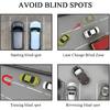 2 PCS Car Blind Spot Mirror, Fan Shaped HD Glass Convex 360° Rotating Wide Angle Side Mirror, Frameless Car Blindspot Mirror for Larger Image and