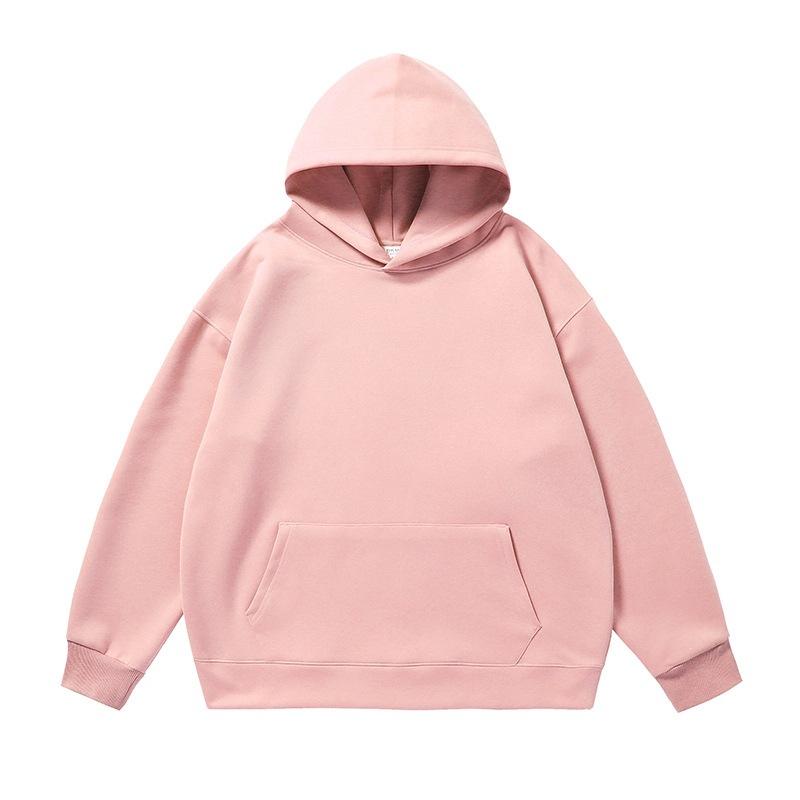 New Men's Clothing Autumn Casual Basic Hooded Solid Color Sweater Sweatpants American Trendy Brand Sports Suit Men