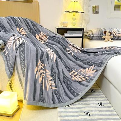Doppelseitige Milchflanell multifunktionale bedruckte Decke, Schaldecke, Nickerchen-Decke