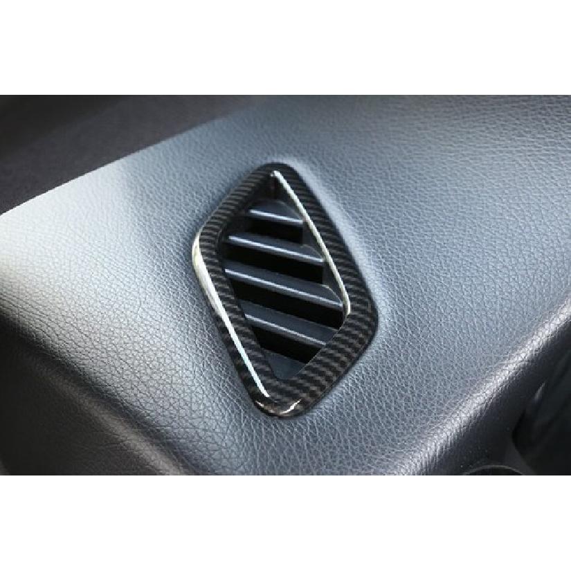 13- For Benz GLA CLA Car Dashboard Side Outlet Vent Cover Trim Carbon Fiber