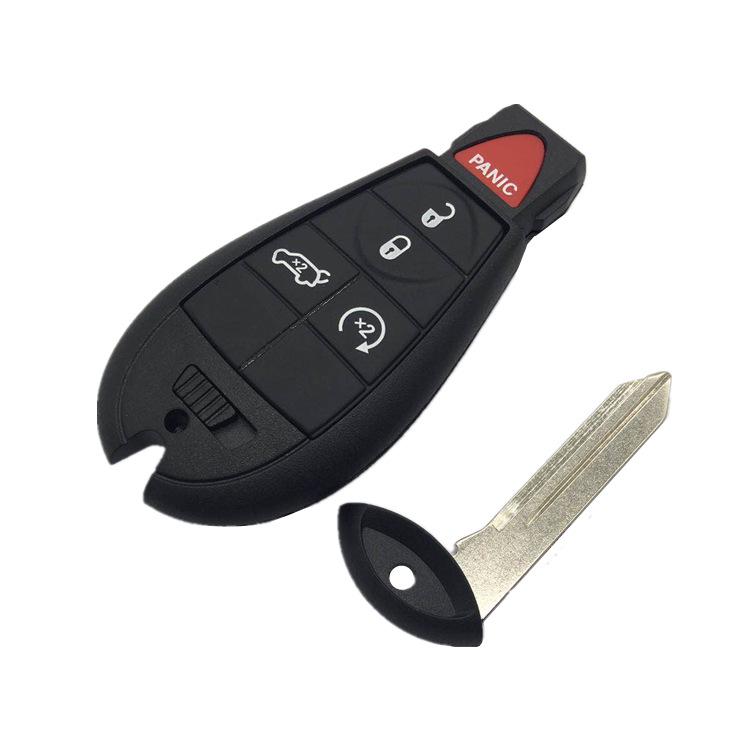 Chrysler 4+1 Button Smart Key Shell - Set of 2