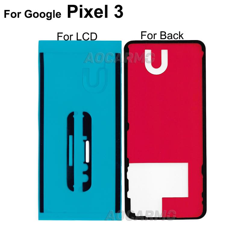Aocarmo LCD Screen Adhesive Tape Back Cover Frame Sticker Glue For Google Pixel 3 3xl 3XL 3 XL