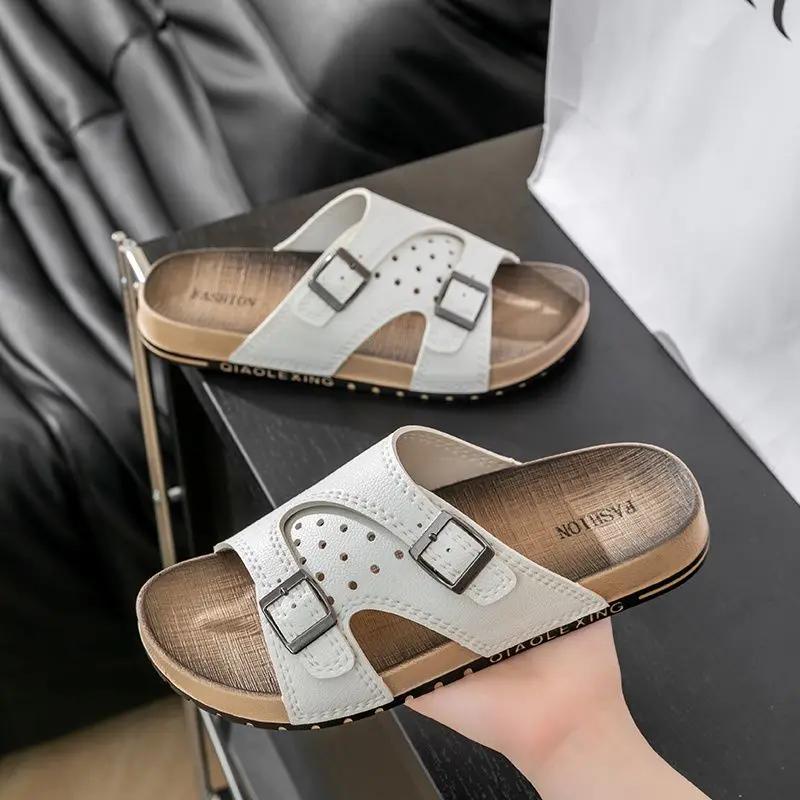 Fashion Sandals Man Pvc Beach Slippers for Men Platform Casual Trend 2025 Summer Sale Elegant Y2k Clappers Original Low Price Fun Shoes