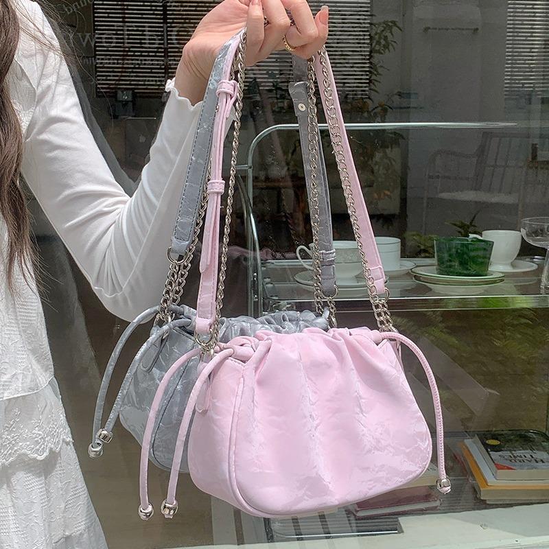 New Chinese Style Folded Chain Cloud Bag Niche Commuter Armpit Bag Summer Versatile Crossbody Bag Women