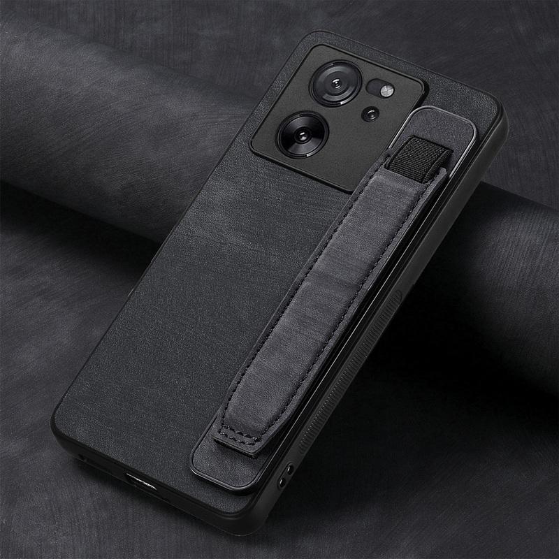 Wristband Holder Leather Phone Case For Samsung S24 S23 S22 Ultra A34 iPhone 16 15 Pro Max 14 13 12 11 Xiaomi 13T Redmi Note 12 Shockproof Slim Cover