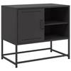 VidaXL TV Cabinet Black 68x39x60.5 Cm Steel, TV Stand, TV Sideboard, Multimedia Cabinet, TV Bench, Hi-fi Cabinet, Center Unit 846518