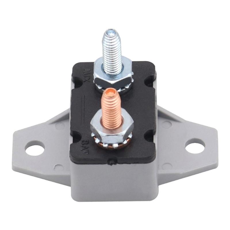 2Pcs 25A Circuit Breaker Auto Reset Function Red Sheath Design Fixed Mounting Wing for 6-28V Voltages Ranges Systems