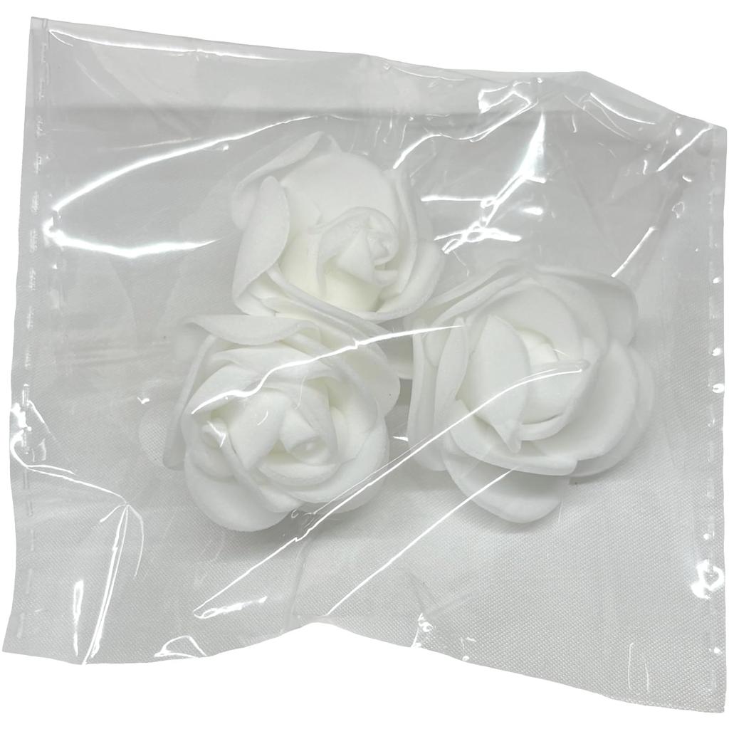 Q-FLA Plush Ornament, Rose and White Bear, Perfect for Gifts and Celebrations, 805356