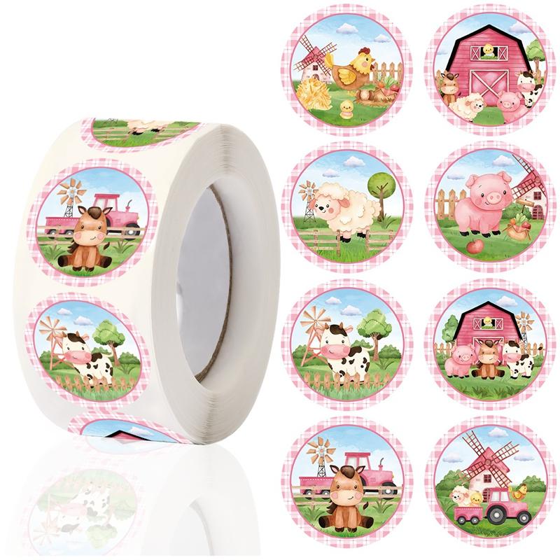 Farm Theme Animal Sticker Farmhouse Farm Birthday Party Decoration Kids Wedding Birthday Party Supplies Favors Baby Shower Decor