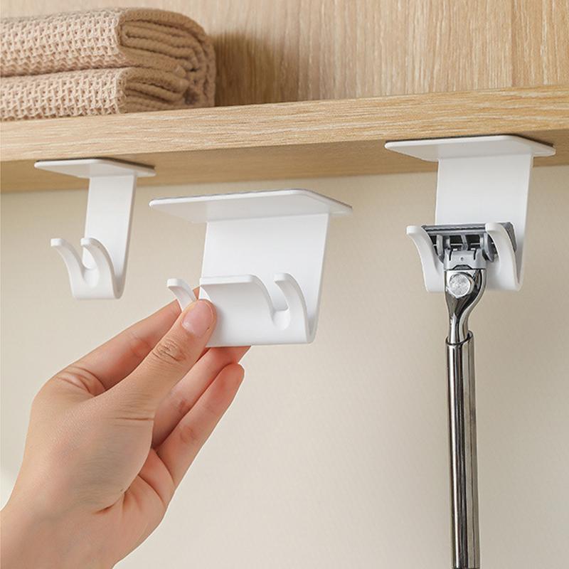 Bathroom Toothbrush Holder Waterproof Toothbrush Hook No Drilling Storage Rack Hanger For Home Office Kids Family Organization