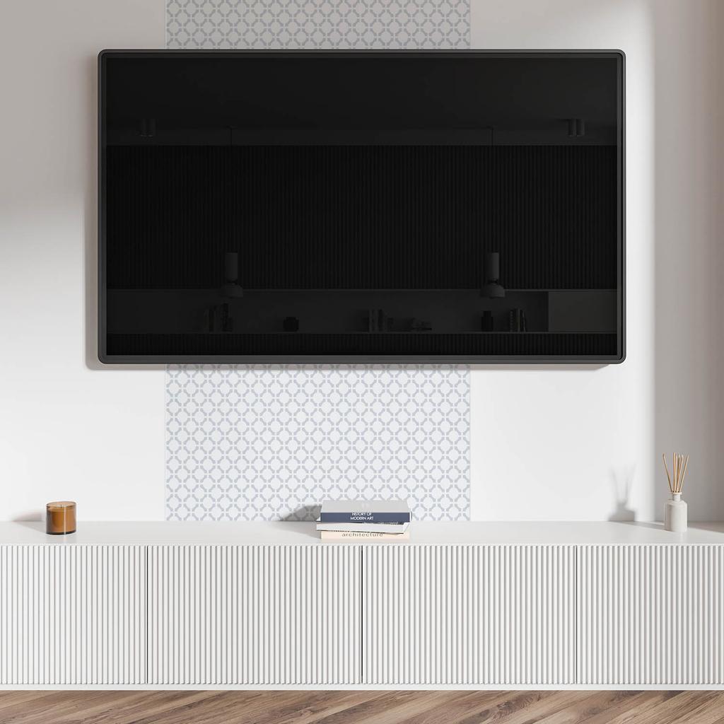 Kafelki Pcv Z Motywem Łatwa Dekoracja Do Jadalni Geometryczny Wzór Z Owalami 10X40X20 Cm