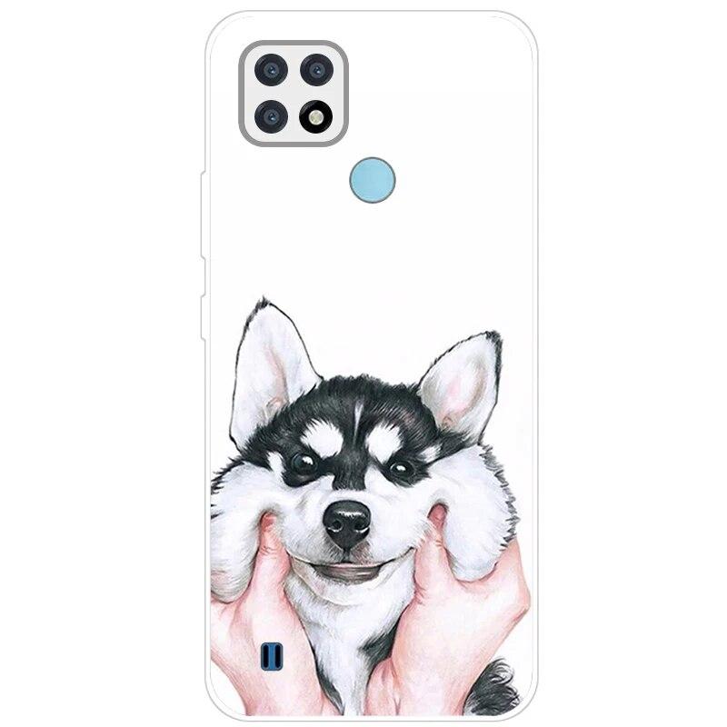 Realme C21 Hülle 6.5'' Klar Silikon Fudnas Weiche TPU Hülle Für Realmi C21 2021 Hülle C 21 Handyhüllen Rückseite RealmeC21 Bumper