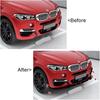 Compatible for BMW X6 F16 M Sport 2015-2019 Car Accessories Front Bumper Spoiler Lip Diffuser Splitter Protection Kits(Carbon Fiber Look)