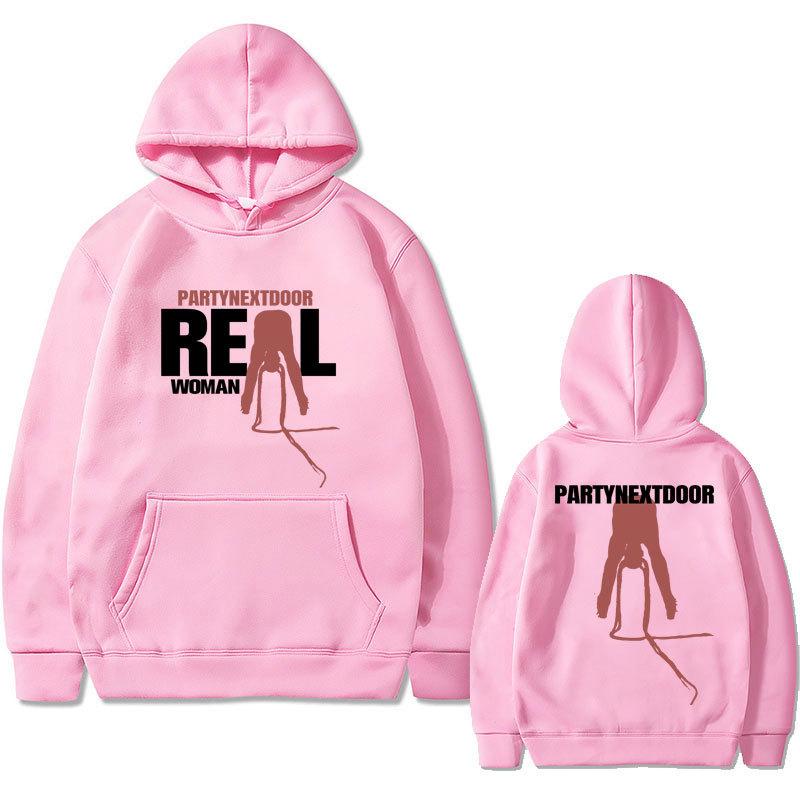 Autumn Men's Hoodie Rapper Party Next Door Real Woman Album Cover Graphic Fashionable Sweater