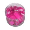 50Pcs Keyring Tags Plastic Key Fobs ID Tags with Split Keyring Paper Insert Key Tags Writing Paper Keychain Organizer