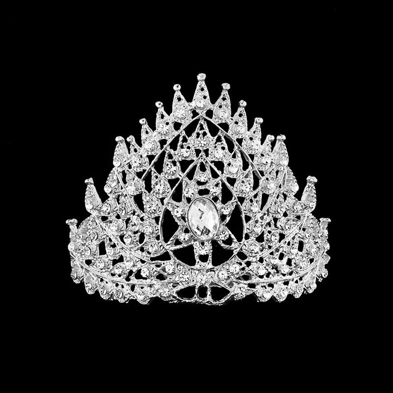 Accessori Pettine per Capelli Stile Etnico con Corona di Pietre Preziose Colorate Gioielli Thailandesi