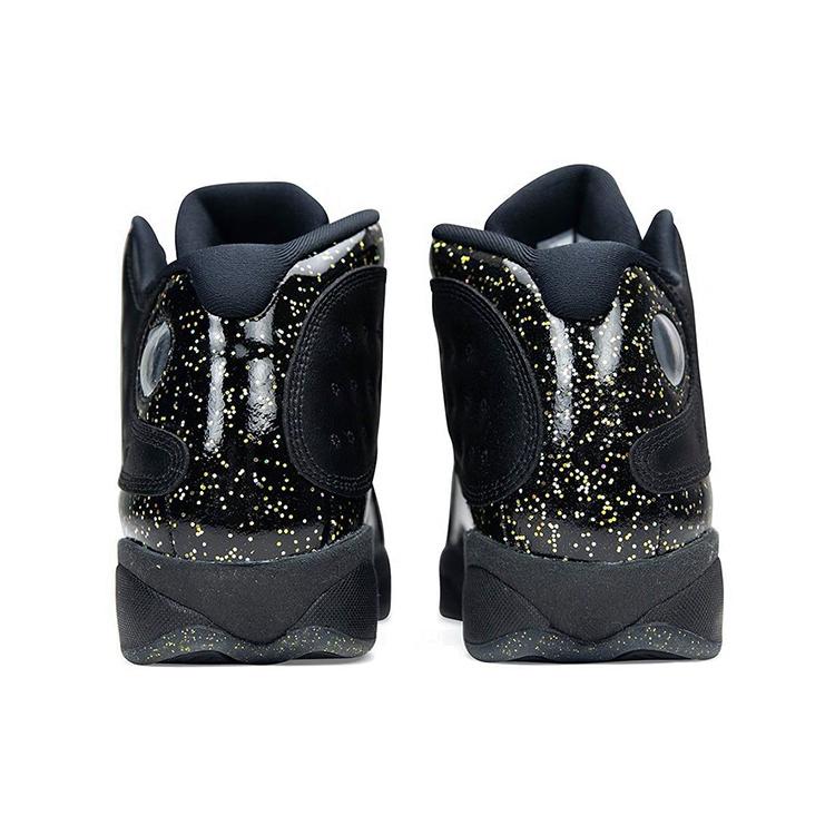 New JORDAN 13 Retro Black Metallic Gold GS DC9443-007