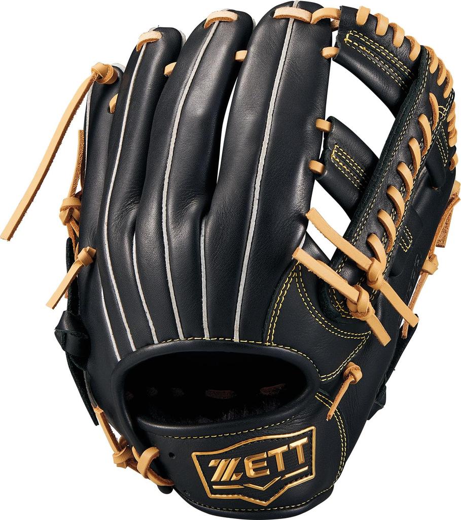 ZETT Soft Steer Baseball Black X Pastel Brown Size BRGB35520F Glove, All-Around, Left-Handed Throw, (1932), 4,