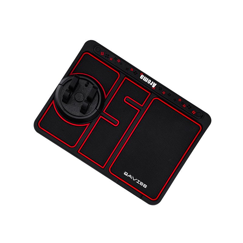 Multifunctional Anti-Slip Car Phone Holder with Concealable Parking Number Plate
