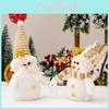 Adorable White Snowman Decor Soft Fabric Gnome Doll Perfect For Christmas Festivities