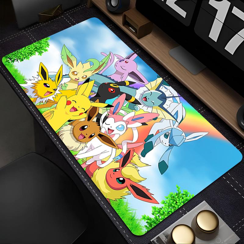 Mouse Pad XXL Pokemon Gamer Keyboard Pad Rubber Desk Mouse Mat Carpet Rubber Tapis Souris Gaming Notbook Locking Edge Mousepad 800x300x2mm