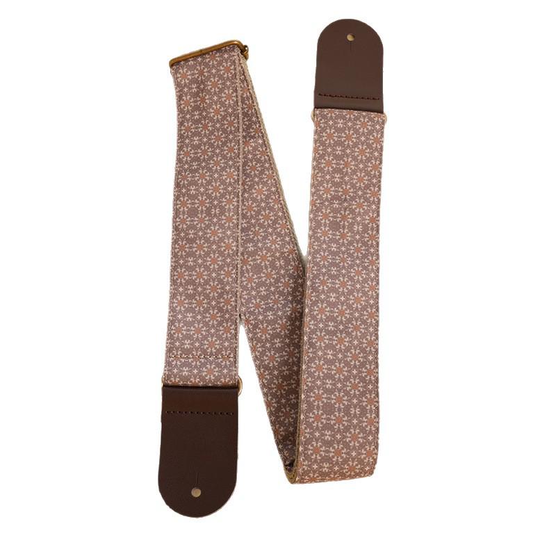 Vintage Print Guitar Strap, 5CM Wide, Dark Star PO-106