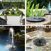 Solární fontána o průměru 16/18 cm Solární fontány pro ptáky Čerpadlo Zahradní dekorace Solární fontánové čerpadlo pro koupele ptáků Jezírko Akvárium