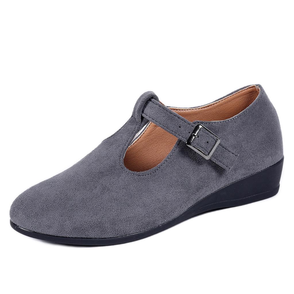 Spring New Style Pointed-toe Women's Shoes, Large Size Low-cut Wedge Flat Shoes for Women