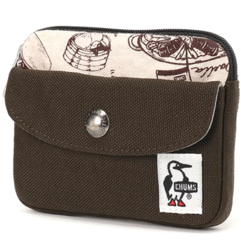 CHUMS Travel Wallet Pocket Size Wallet Sweat Nylon Food Journey Z377
