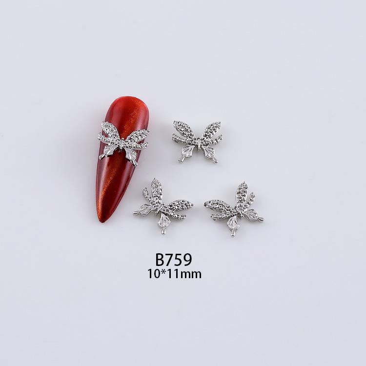 3D Alloy Hollow Butterfly Nail Art Jewelry