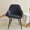 1/2pcs Leaves Jacquard High Arm Chair Covers Elastic Solid Color Armchair Covers Hotel Bar Seat Slipcovers for Home Wedding