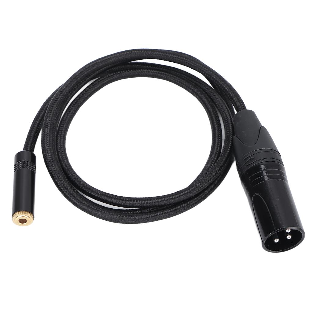 XLR Male to 3.5mm Female Cabe Professional 3.5mm Female to XLR Male Cable for MP3 Players Amplifiers Mixers 1m 3.3ft