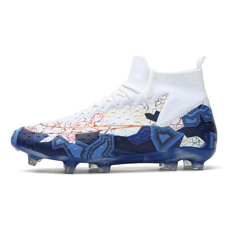 New High-Top Football Shoes, Youth Long Broken Nails, Outdoor Professional Game Training Football Shoes