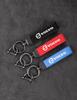 Auto Styling Suède Leer Sleutelhanger Bedeltje Hanger Metalen Sleutelhanger Voor S40 S80L S60 S90 XC40 XC60 XC90 V40 V60 V90 Accessoires
